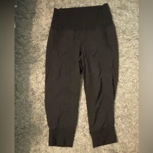 Black High-Waist Stretch Jogger Pants